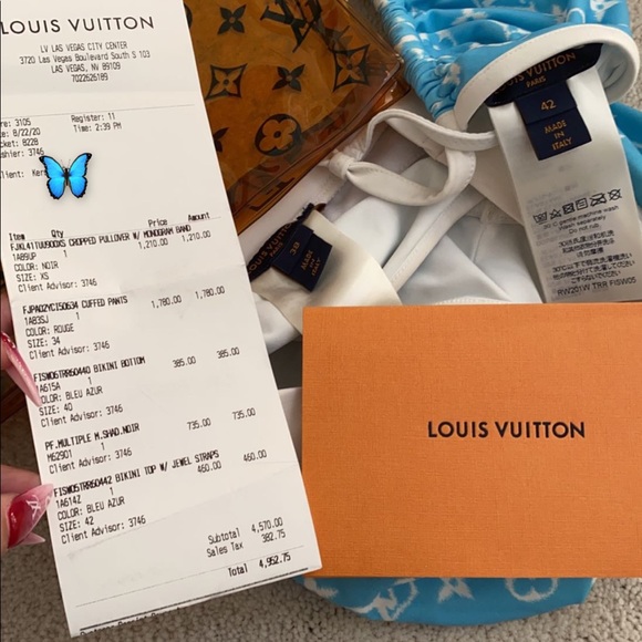 💯 Authentic Louis Vuitton Monogram PVC Clutch w/LV gift box - Picture 6 of 8